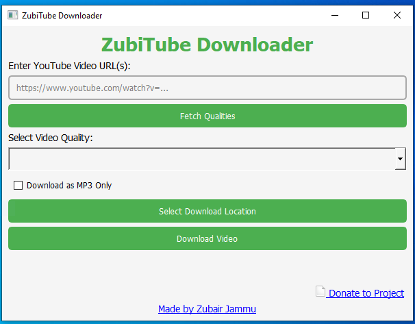 Zubitube Downloader