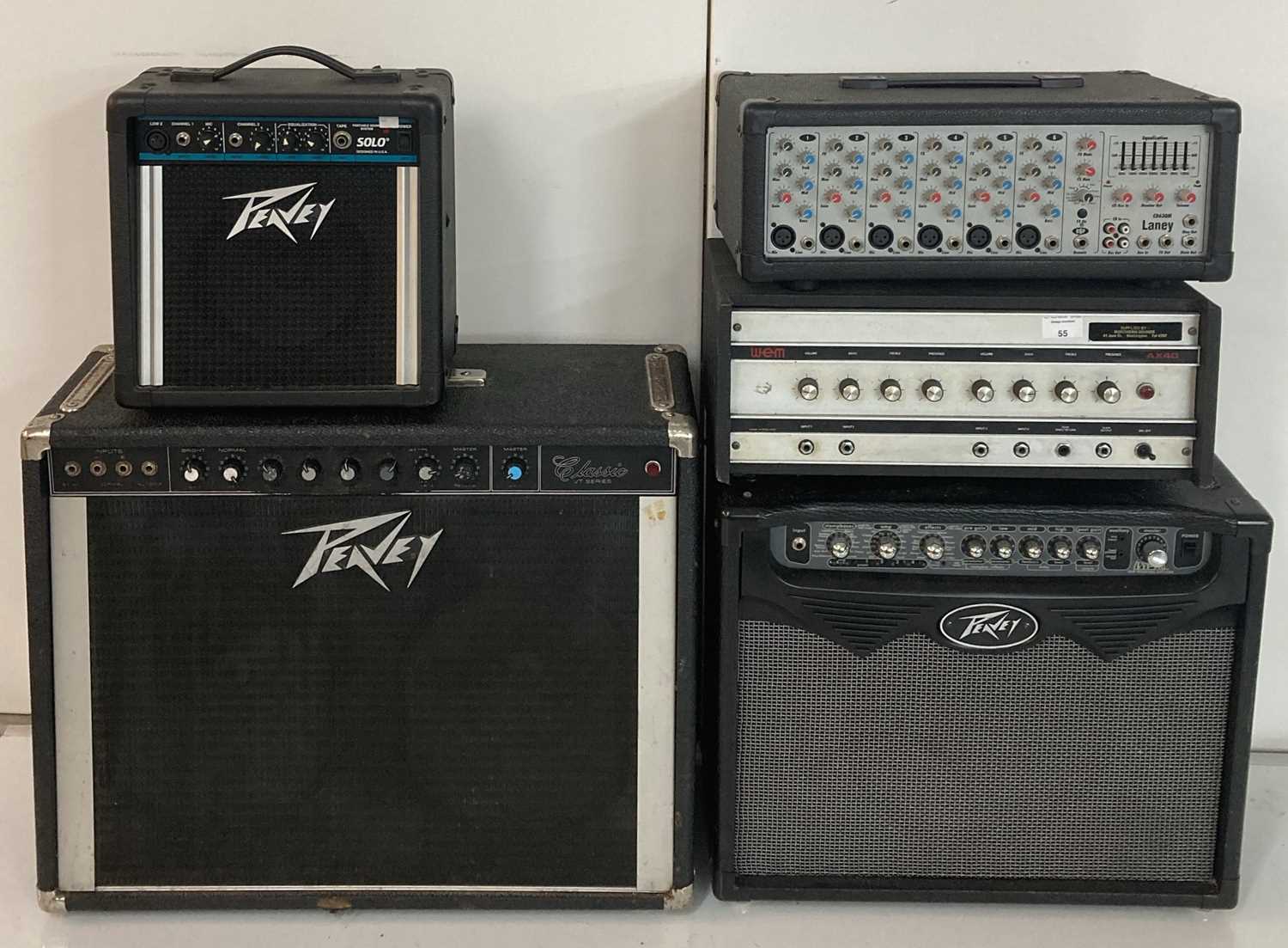 Lot 27 - PEAVEY AMPLIFIERS.