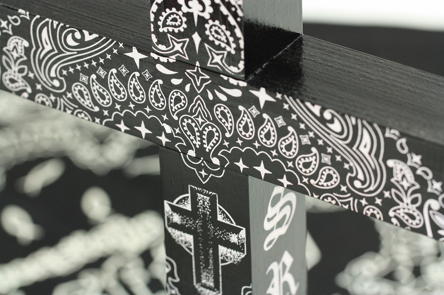 SRVNTZ x GBS Bandana Cross - Black