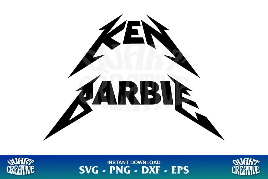 Ken Barbie Logo Metal Rock SVG - Gravectory