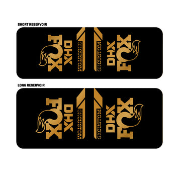 Metallic Fox DHX Shock Decal