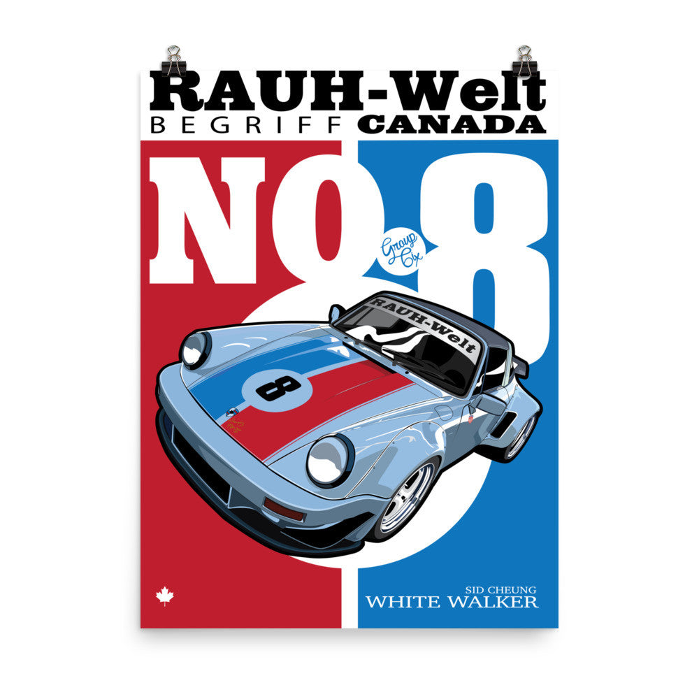 White Walker RWB Canada #8 Poster 18 x 24 inch