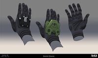 Concept art of John-117's hand wearing GEN3 Mark VI.