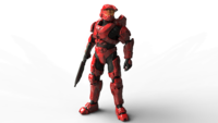 The Scarred version of the GEN1 Mark VI armor in the Halo 5: Guardians Multiplayer Beta.