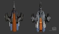 Renders of the Sabre's rocket booster packs.