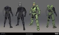 Concept exploration of John's GEN3 Mark VI undersuit and armor.