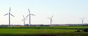 Wind turbines near Vendsyssel, Denmark (2004)