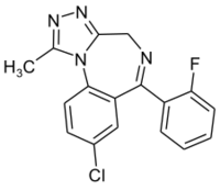 Flualprazolam structure.svg