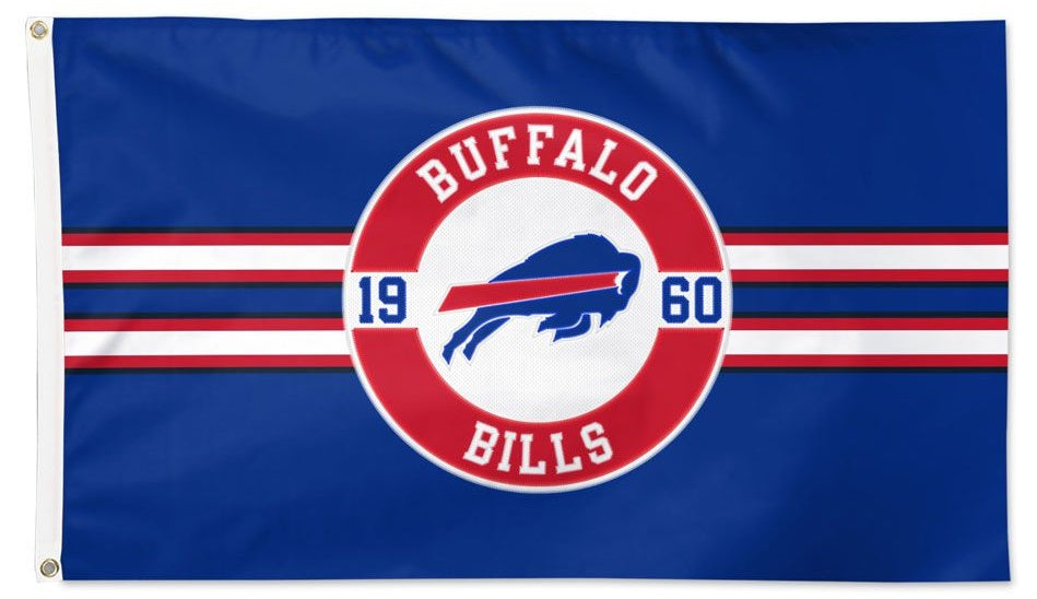 Buffalo Bills Flag 2 Sided Applique 3x5 heartlandflags