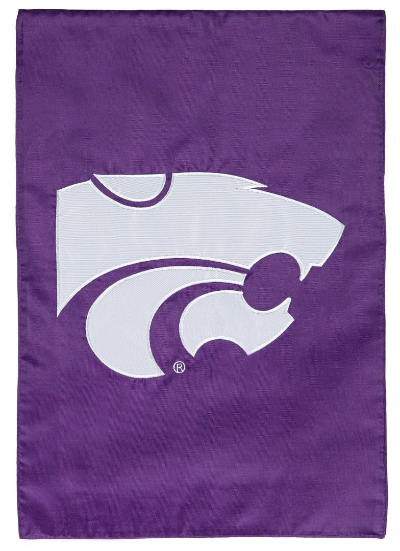 Kansas State Wildcats Garden Flag Applique 2 Sided heartlandflags