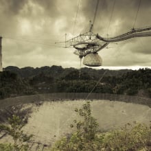 Viewing the Arecibo Observatory's giant radio telescope before its collapse