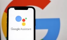 Google Assistant on an iPhone