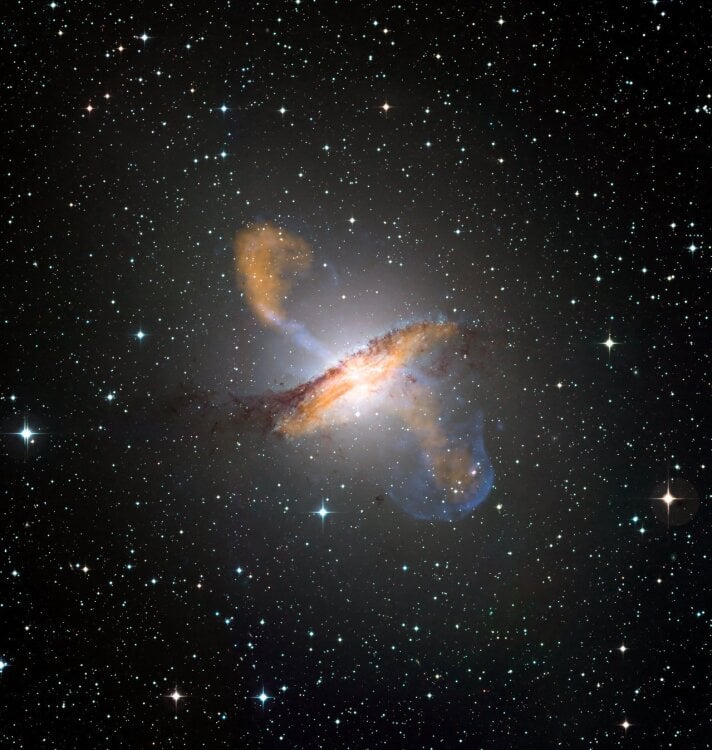 Jets blasting out of Centaurus A black hole's accretion disk in opposition directions