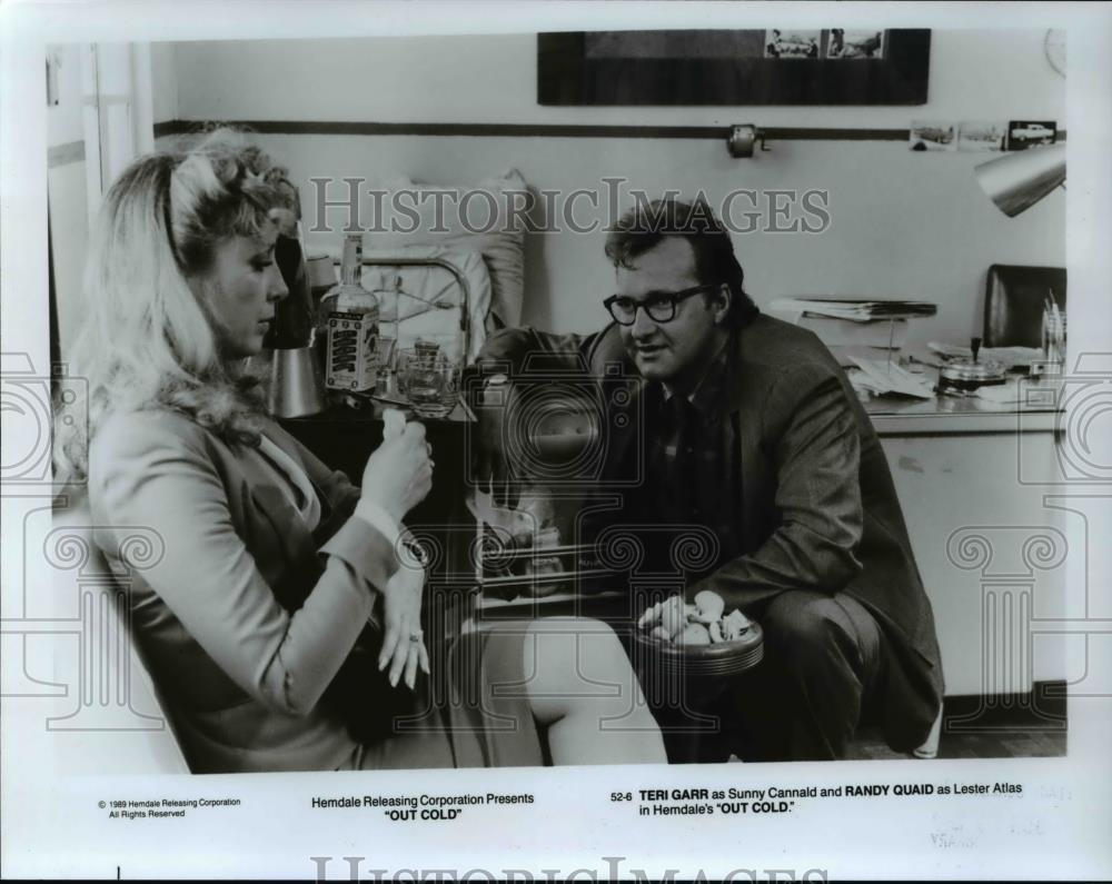 1989 Press Photo Teri Garr and Randy Quaid in Out Cold - cvp45056 ...