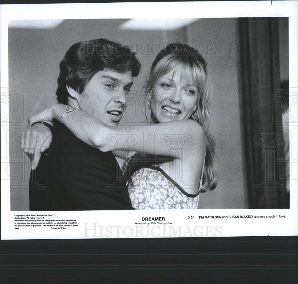 Dreamer Film Actors Tim Matheson Susan Blakely Embrace Scene 1979 ...