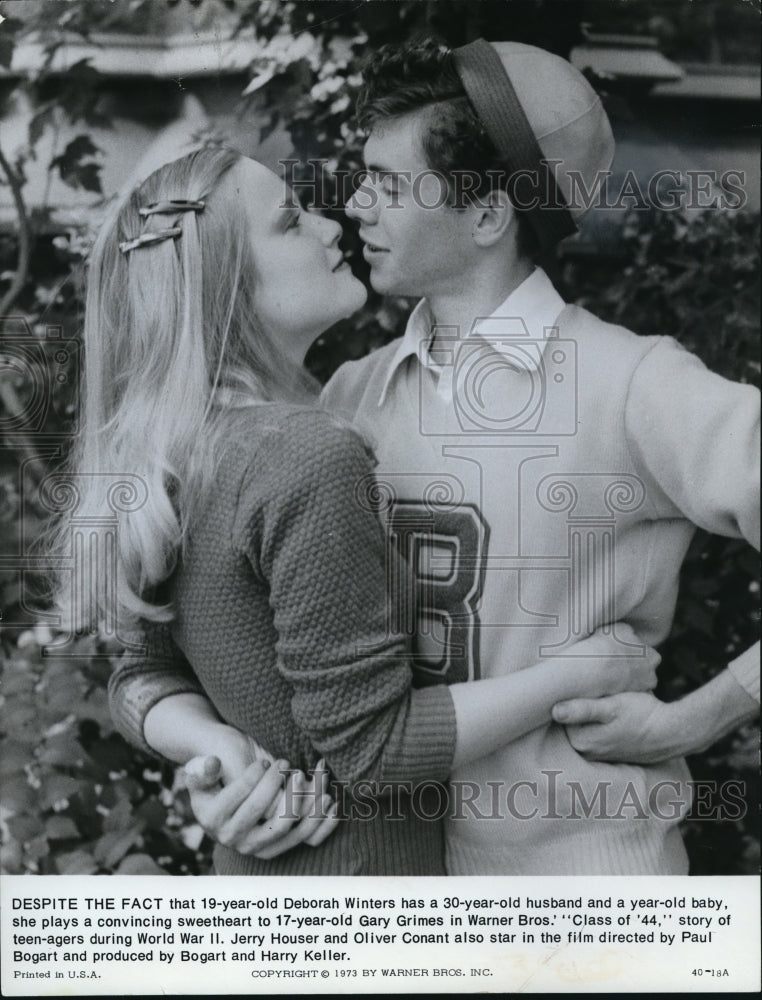 1973 Press Photo Deborah Winters and Gary Grimes in Class of 44 ...