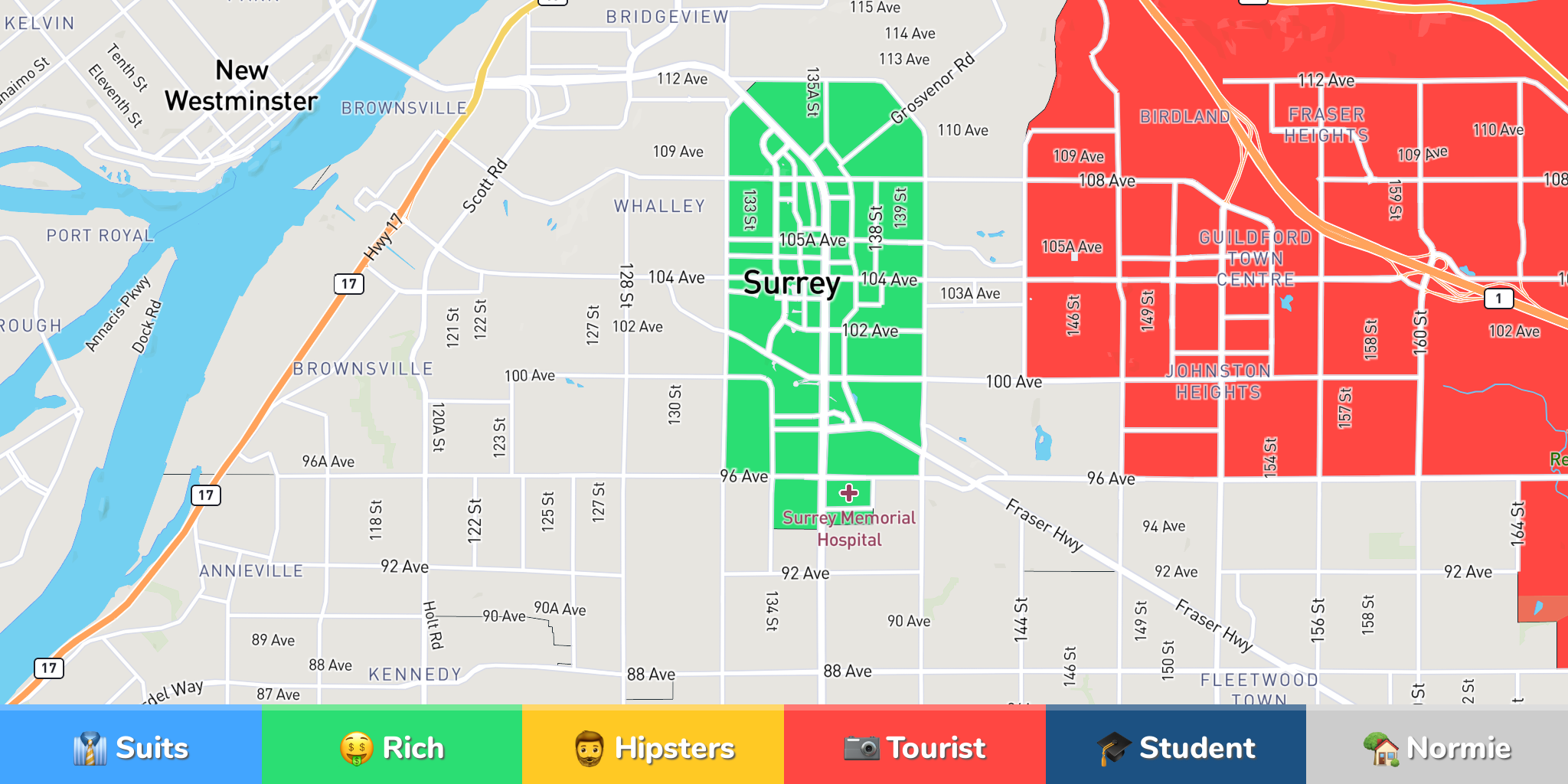 Map Of Victoria Bc