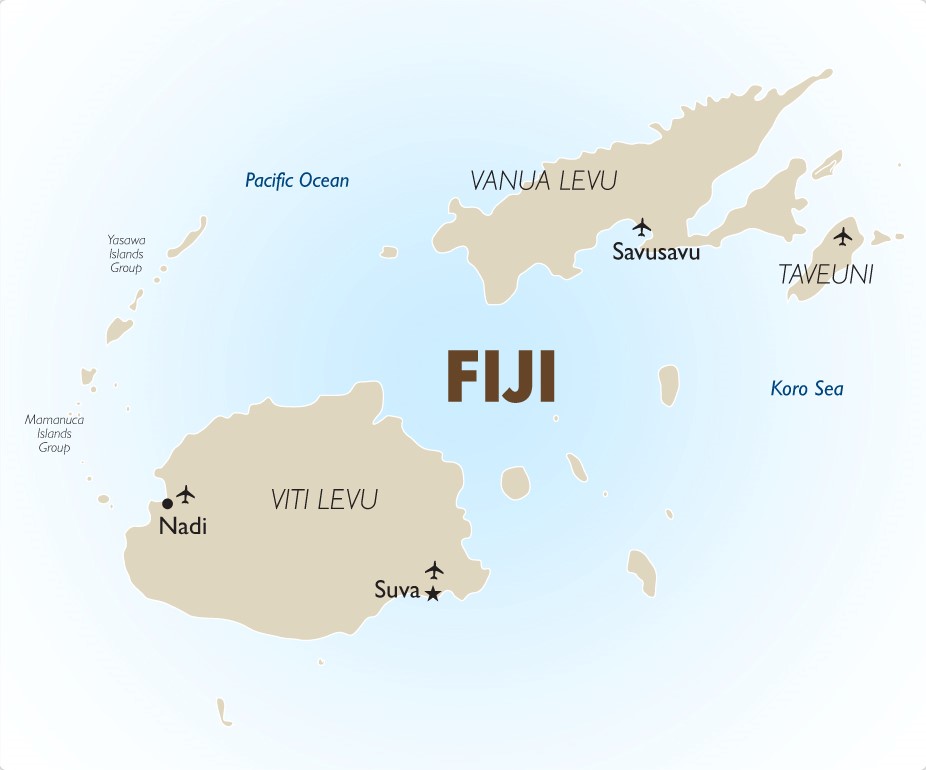 Where Is Fiji Islands On World Map