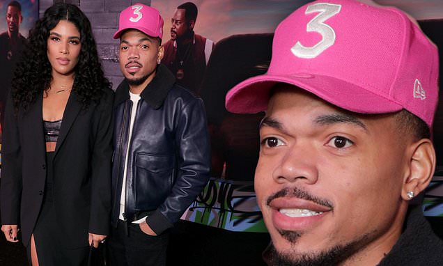 Chance the Rapper and his wife Kirsten Corley look stylish in black as ...