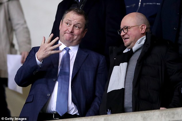 Owner Mike Ashley (L) and club chief Lee Charnley have raised hopes the deal will be revived