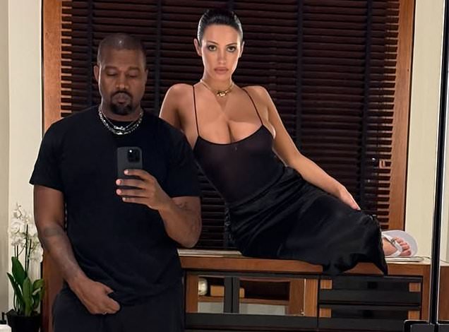 Kanye West's wife Bianca Censori goes braless in eye-popping sheer top in latest risque