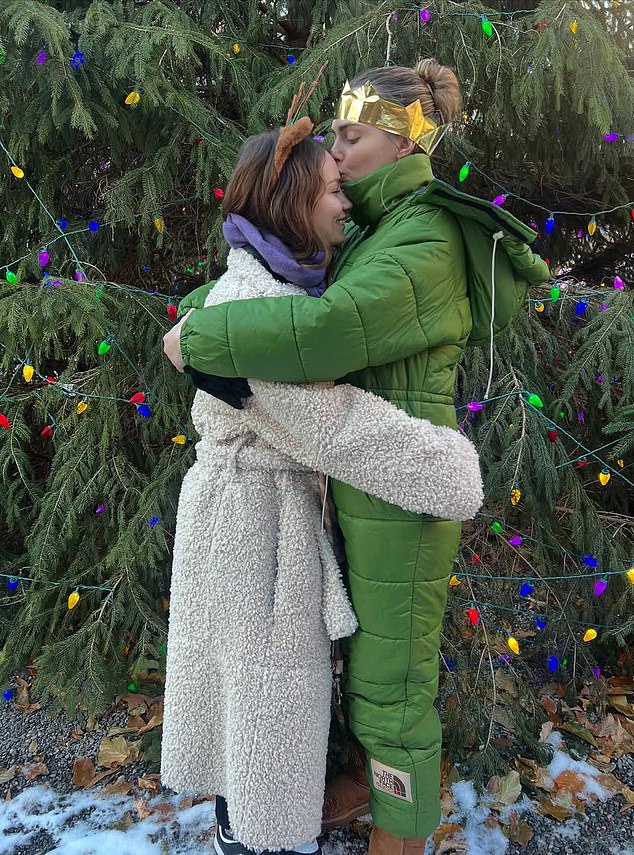 Romance is still in the air for Cara Delevingne and her singer girlfriend Minke (pictured together), who spent Christmas with the supermodel's family ¿ including her sister Poppy and property developer father Charles ¿ in New York