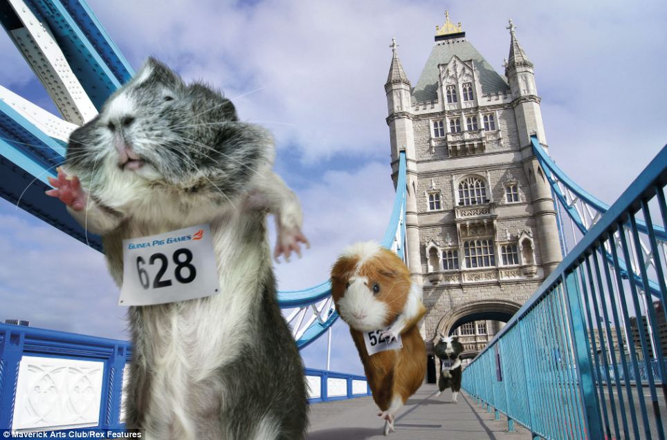 This picture shows Paula Ratcliffe running over Tower Bridge and is taken from the calendar's month of June