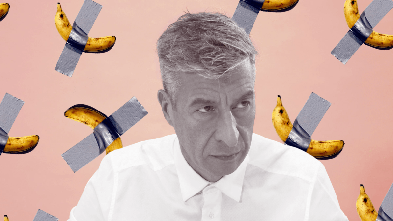 Duct-taped banana artist says his work is a ‘laugh against a tired system’