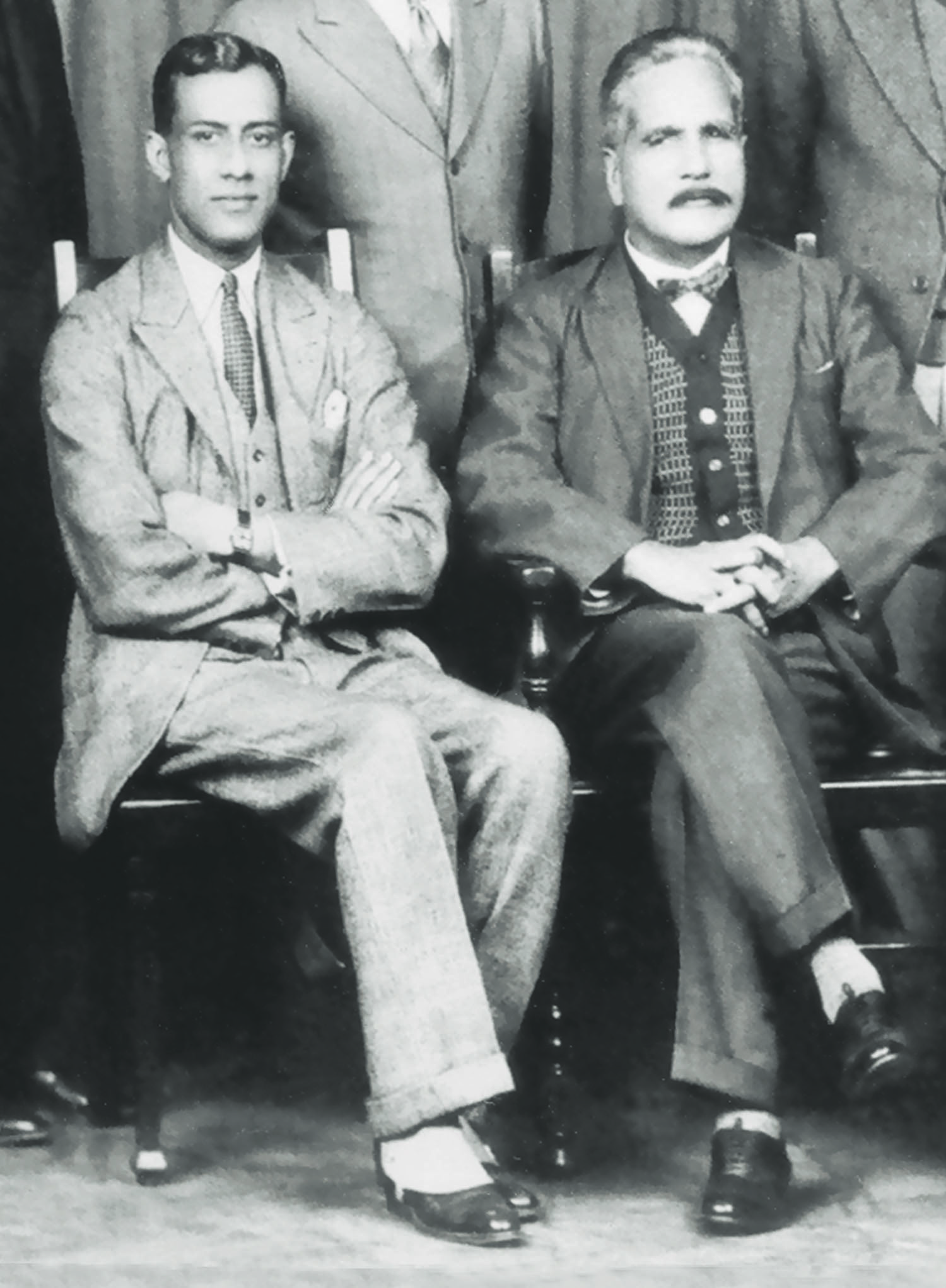 Chaudry Rehmat Ali (left) and Allama Iqbal in Cambridge in 1932 when the latter was in England to attend the Third Round Table Conference. Chaudhry Rehmat Ali coined the name Pakistan that stirred the imagination of millions of Muslims in undivided India.  Photo: The Allama Iqbal Collection.