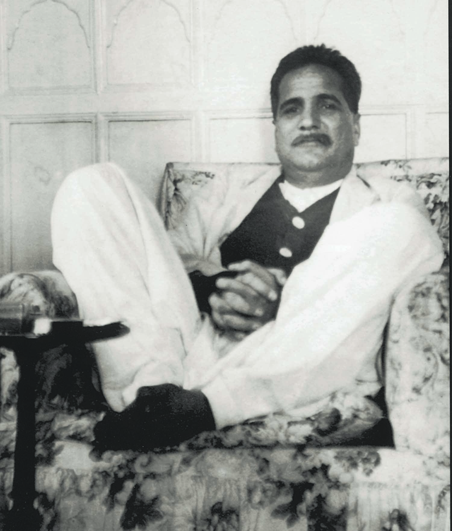 ALLAMA Iqbal relaxing at the residence of his friend Nawab Zulfiqar Ali Khan who was the chairman of the Anjuman-i-Himayat-i-Islam, an organisation that aimed at promoting Islamic values through education and intellectual activities.  | Photo: The Allama Iqbal Collection.