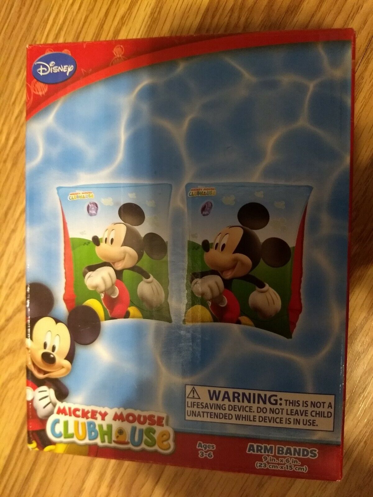 New Disney Mickey Mouse Clubhouse Arm Bands Ages 3-6 Kids Swimming Pool ... image.