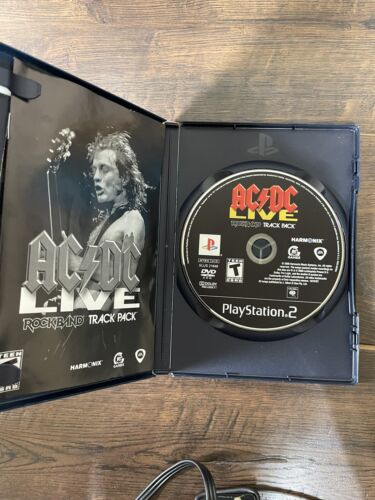 Rock Band Track Pack AC/DC Live Game Playstation 2 PS2 Tested Complete ...