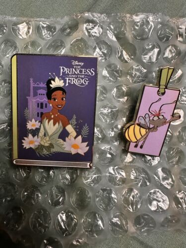 2024 Disney Princess Book & Bookmark Pin Set - Tiana & Ray (Princess ... image.