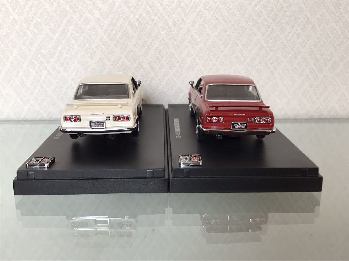 1 43 Nissan Skyline 2000 GT R Hakosuka Mini Car Set KYOSHO NISSAN ...