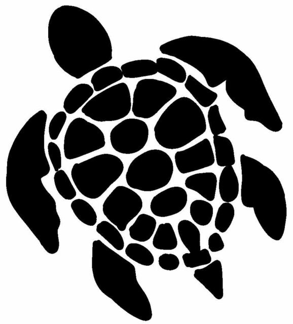 Sea Turtle Vinyl Decal, 24