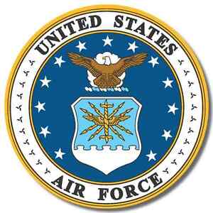 US Air Force USA sticker decal white gloss high grade vinyl | eBay