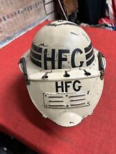 WW2 BLITZ PERIOD HOME FIRE GUARD ARP AIR RAID PROTECTION HELMET AND RARE VISOR