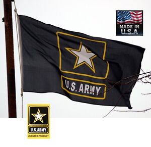 3x5 US U S ARMY STAR OFFICIALLY LICENSED MILITARY Super-Poly FLAG Flags ...