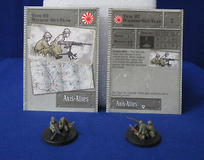 Axis & Allies Miniatures BASE SET 2 Type 92 Machine Gun Teams #47/48 ... image.