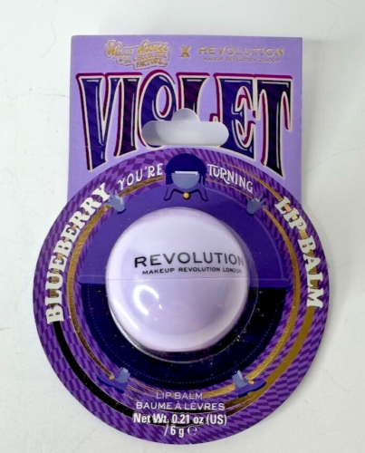 Revolution Willy Wonka Violet Blueberry Lip Balm Applies Clear 6g Full ...