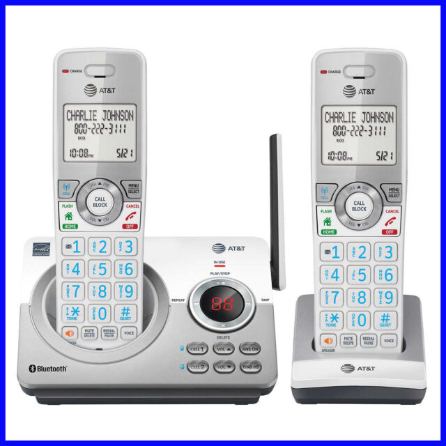 AT&T DL72210 DECT 6.0 2 Handset Answering System with Connect to Cell ...