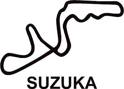 x2 Suzuka Japan Circuit Race Track Outline Vinyl Decals Stickers ...