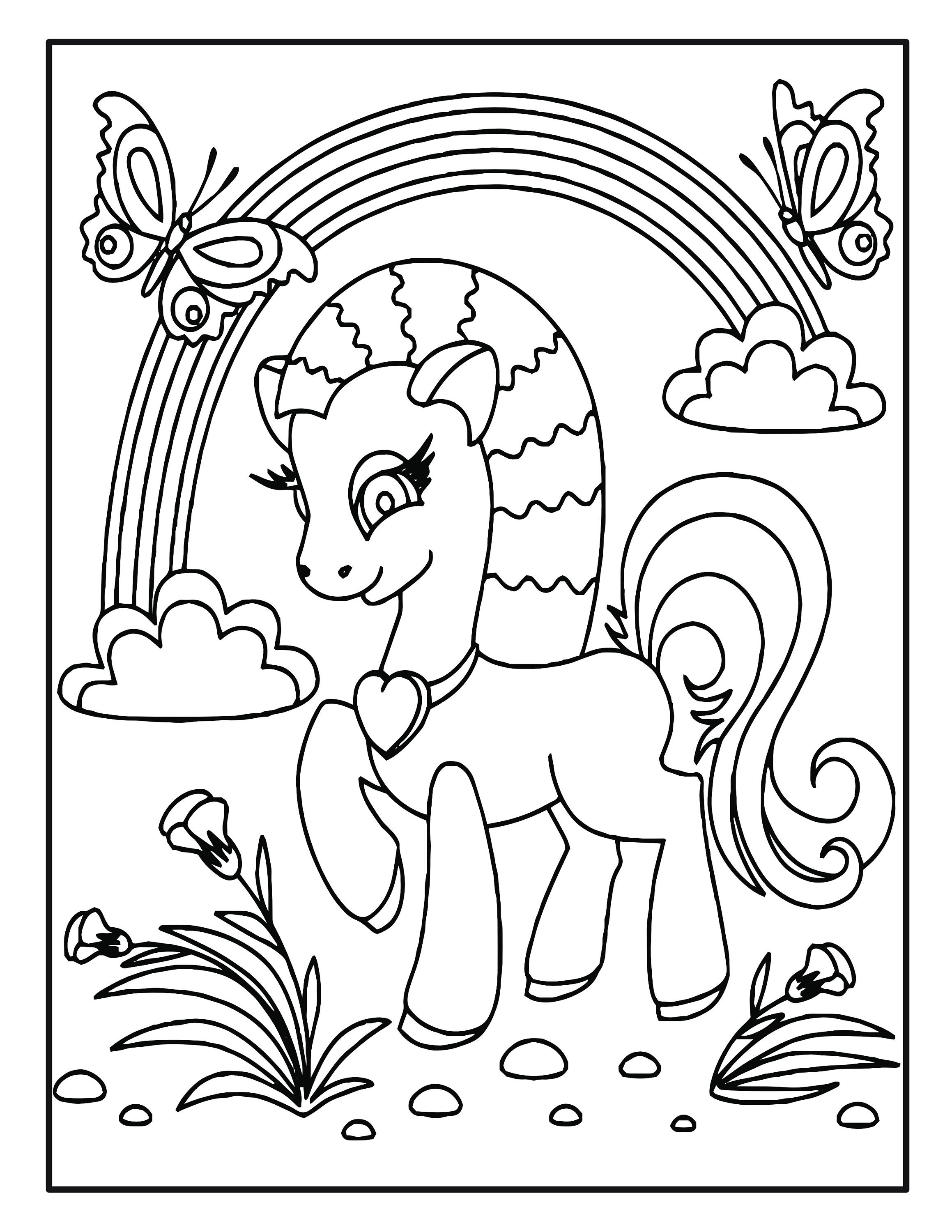 Unicorn Coloring Sheets Printable