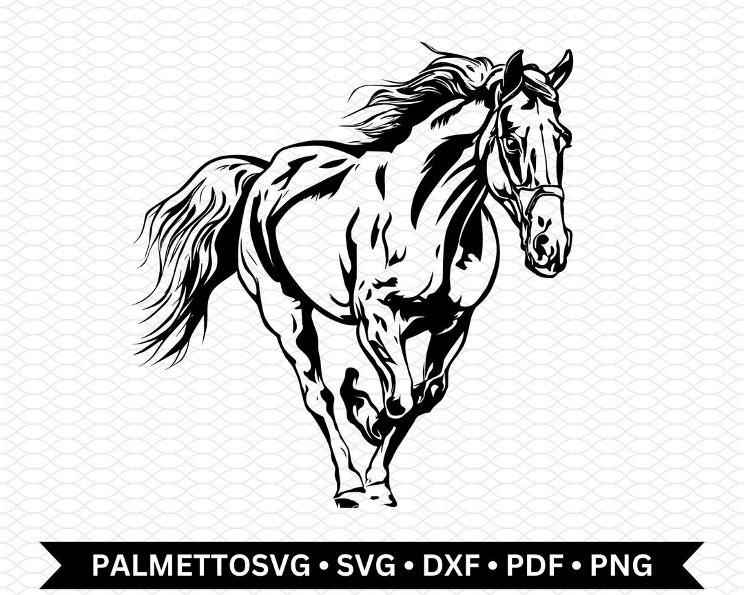 Horse Svg, Horse Dxf File, Horse Cut File, Horse Clip Art, Horse Png ...