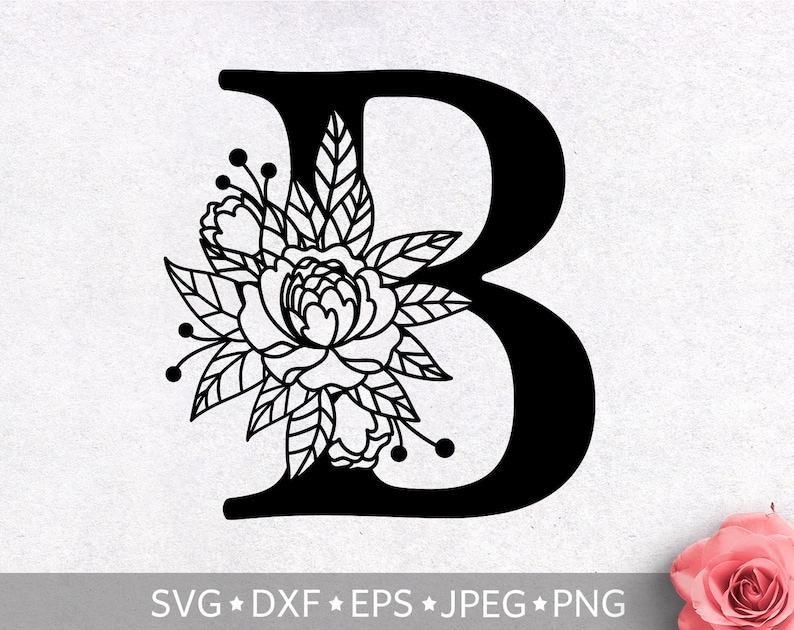 Letter B Monogram SVG