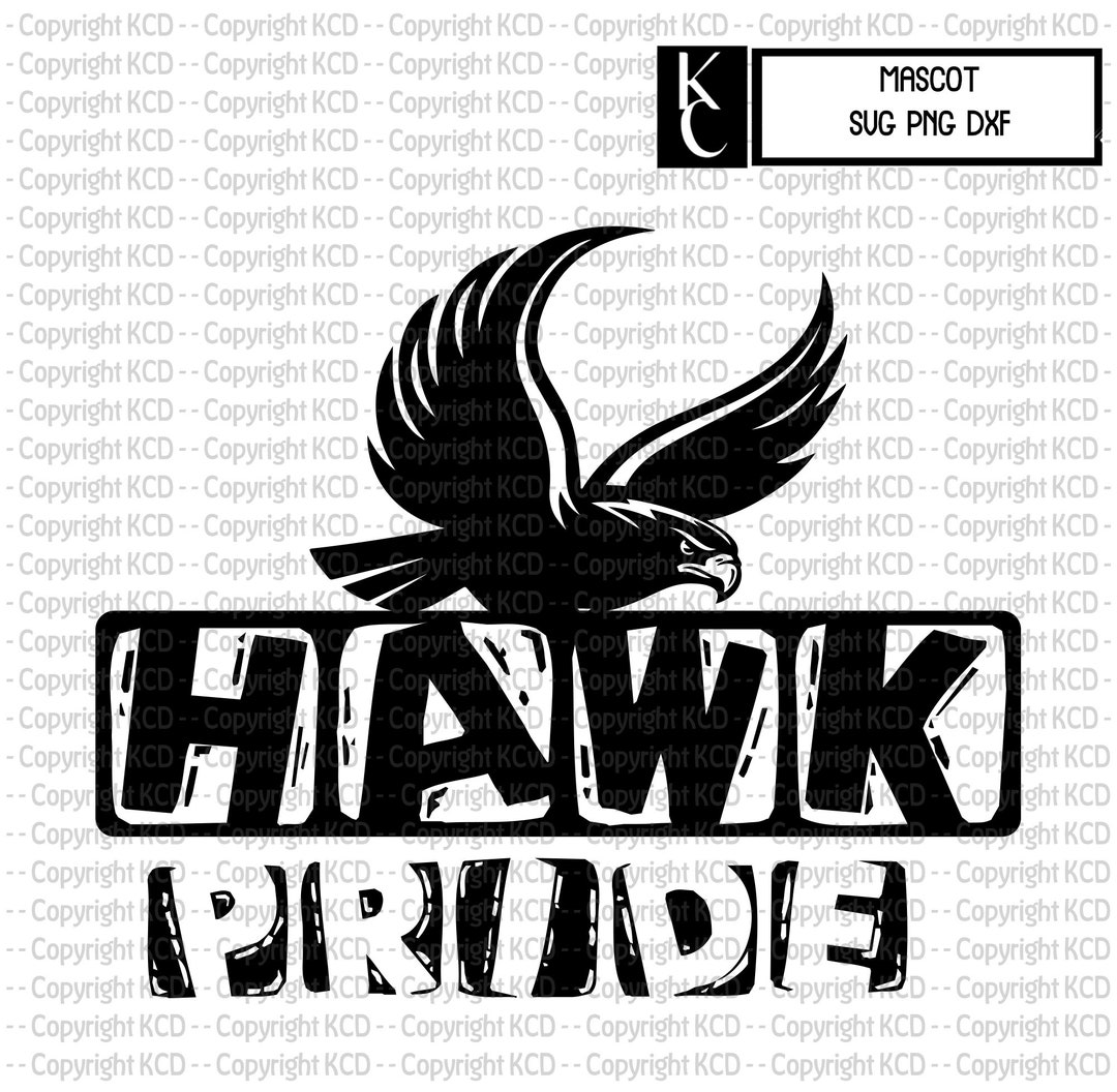 Hawk Pride SVG PNG DXF Mascot Pride Design - Etsy