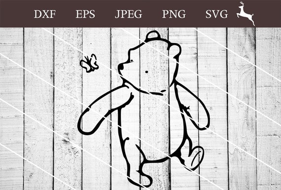 Classic Winnie the Pooh SVG PNG Clipart Vector Digital | Etsy