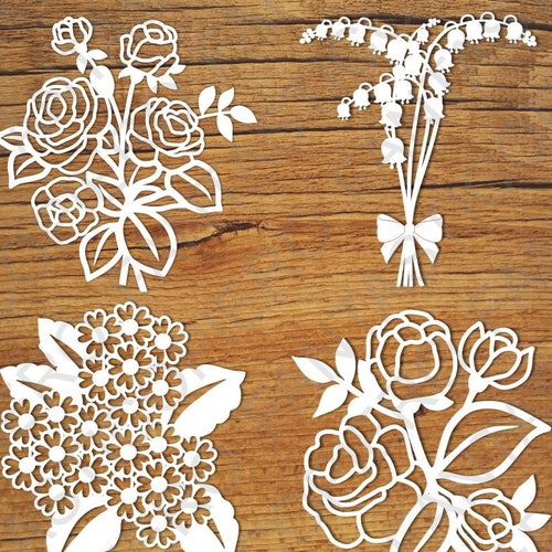 Wildflowers set 2 SVG Files for Silhouette Cameo and Cricut. - Etsy