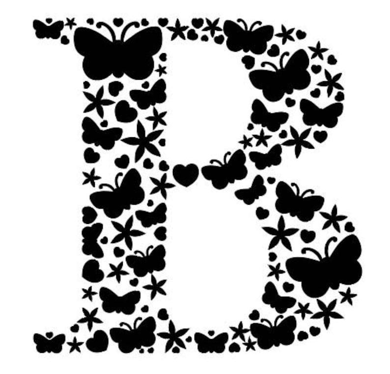 Letter B Monogram SVG