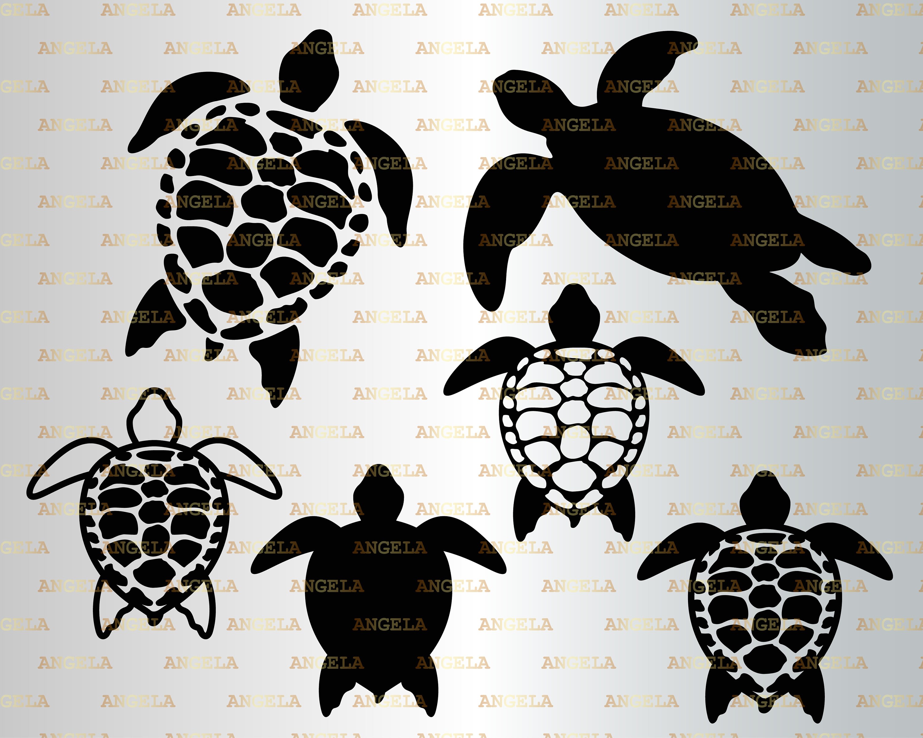 Turtle SVG Sea Turtle Bundle Svg Tortoise svg Beach life | Etsy